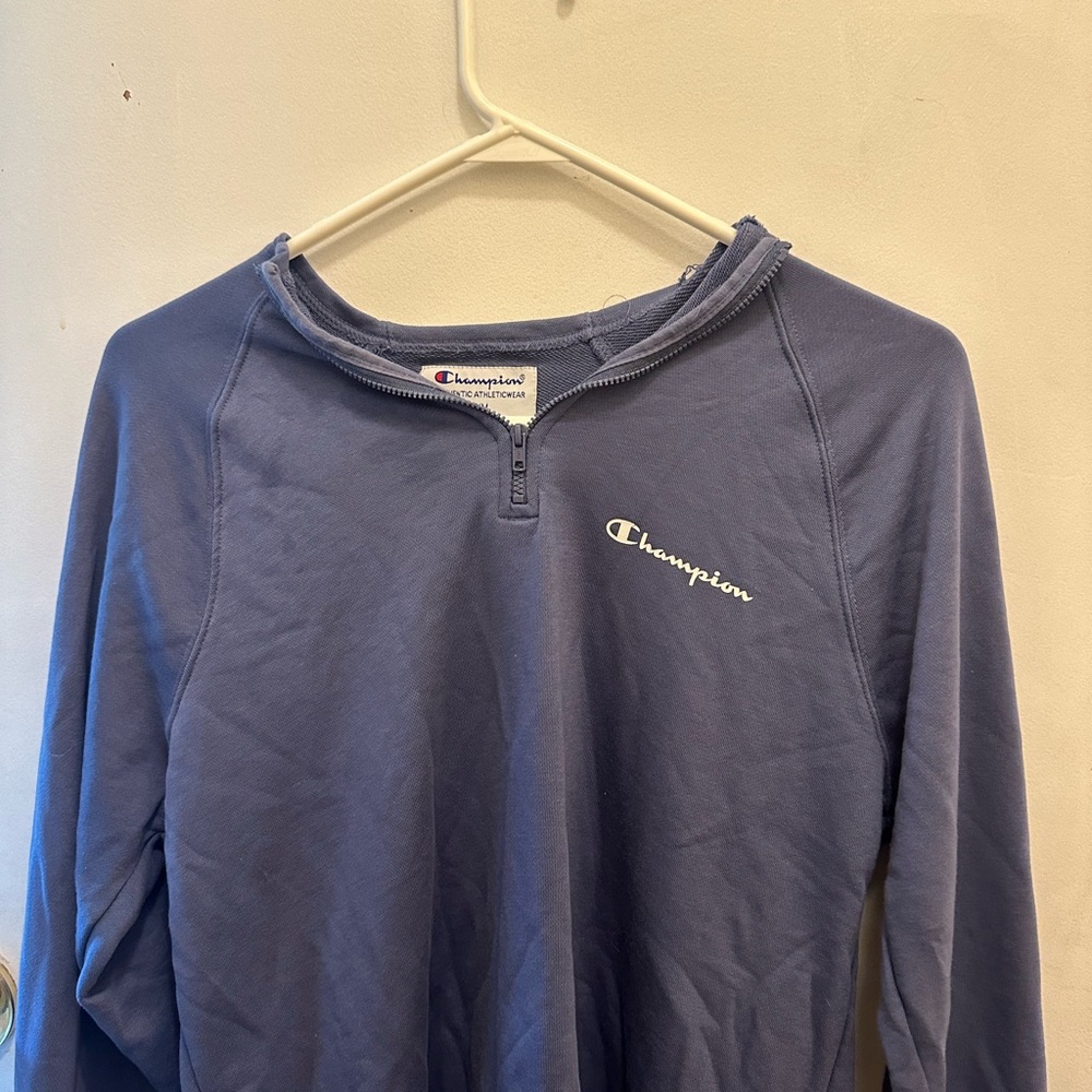 Champion Gray Quarter-Zip Sweatshirt